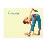 Sexy Vintage Construction Pinup postcards