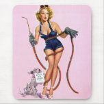 Sexy Vintage Welding Pin Up Woman mousepads