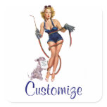 Sexy Vintage Welding Pin Up Woman stickers