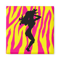 Sexy & Wild Silhouette Fridge Magnets