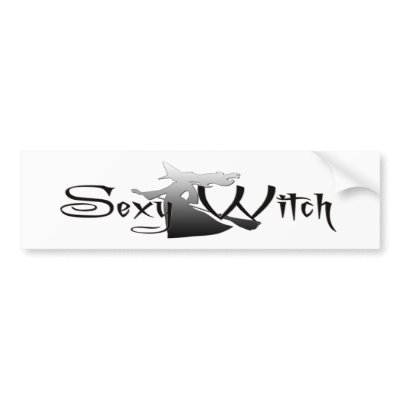 Sexy Witch Bumper Sticker by BrattiGrl