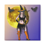 sexy witch full moon