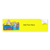 Sexy Woman and Gifts Bumper Sticker