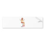 Sexy woman in bikini with cocktails illustration bumper sticker