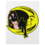 Sexy Woman Sitting Face Of Moon Flyers