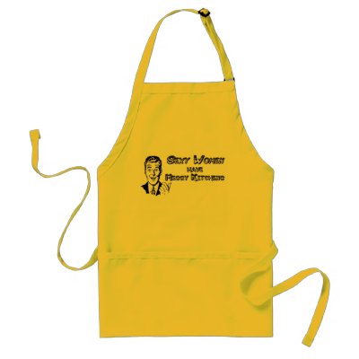 Sexy women have messy kitchens aprons by laggedyanne