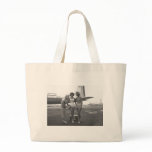Sexy Women Posing in Front of Aeroplane bags