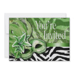 Sexy Zebra Masquerade Party Invitation
