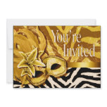 Sexy Zebra Masquerade Party Invitation