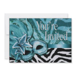Sexy Zebra Masquerade Party Invitation