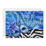 Sexy Zebra Masquerade Party Invitation