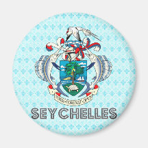 Seychelles Coat of Arms Refrigerator Magnet