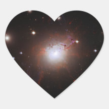 Seyfert Galaxy NGC 1275 Perseus A Caldwell 24 Heart Stickers