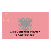 Sfr Yugoslav Albanian Minority, ethnic flag Business Cards