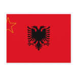 Sfr Yugoslav Albanian Minority, ethnic flag postcards