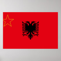 Sfr Yugoslav Albanian Minority, ethnic flag Posters
