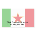 Sfr Yugoslav Italian Minority, ethnic flag business cards