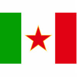 Sfr Yugoslav Italian Minority, ethnic flag photo sculptures