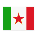 Sfr Yugoslav Italian Minority, ethnic flag postcards