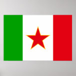 Sfr Yugoslav Italian Minority, ethnic flag posters