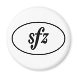 SFZ2 Oval Refrigerator Magnet