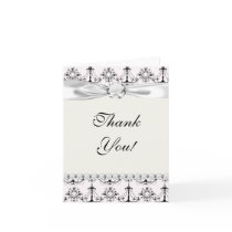 shabby chandelier white black damask greeting cards