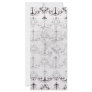 shabby chandelier white black damask rack cards