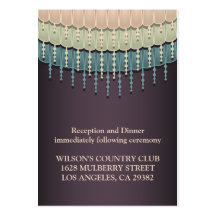Shabby Chic Bohemian  Driving Directions Card Business Cards