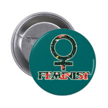 Shabby Chic Feminist Pins
