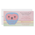 Shabby Chic Owl 1st Birthday Party Invite photo cards