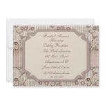 Shabby Floral Mauve invitations