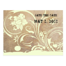 Shabby Lace Save the Date Postcards