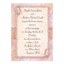 Shabby Pearls Cathy Invite