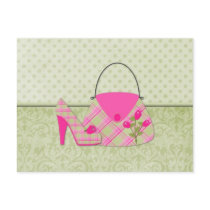 Shabby Pink Roses Purse and Shoe (2)