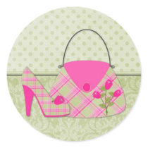 Shabby Pink Roses Purse and Shoe (2)