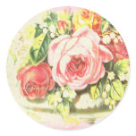 Shabby Rose Collage Art stickers