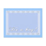 Shades of Blue Baby Announcements Postcards