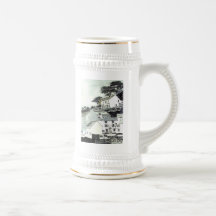 'Shades of Blue Peter' Stein Coffee Mugs