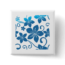 Shades of Blue Plumeria Blooms