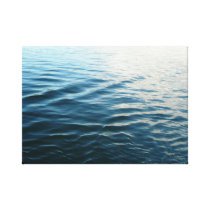 Shades of Blue Wrapped Canvas