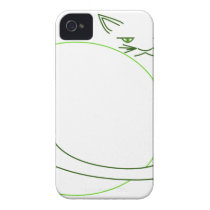 Shades of Green Cat Minimalist (iPhone 4/s) Iphone 4 Case-mate Cases