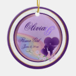Shades of Lavender Flower Girls Keepsake Ornament