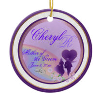 Shades of Lavender Mother of the Groom Keepsake ornaments