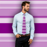 Shades of  Purple Tie (Horizontal Stripes)