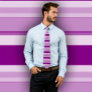 Shades of  Purple Tie (Horizontal Stripes)
