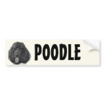 Shadow, Black Standard Poodle bumper stickers