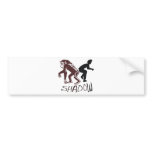 Shadow bumper stickers
