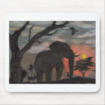 Shadow Elephant mousepads