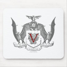 Shadow Grey Vampyr Crest Mousepads