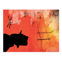 shadow man postcard